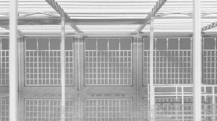 1/4" scale interior elevation showing repetition and rhythm