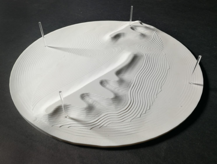 Model of A Breakwater by CNC
