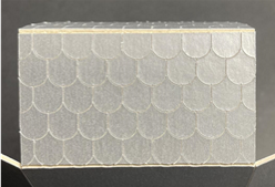 Metallic Matboard cut and Engraved with Zünd